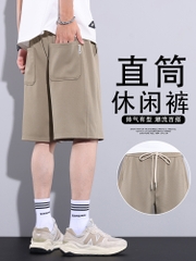 OE850: Quần short waffle quần short thể thao rộng rãi mới cho nam