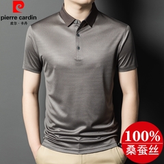 OE815: Áo thun nam POLO lụa tơ tằm thật tay ngắn