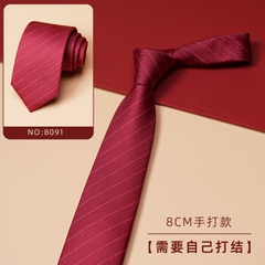 OD401: Cà vạt nam màu đỏ twill cao cấp