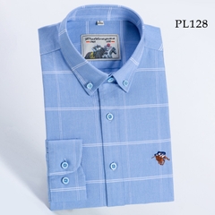 OC983: Áo sơ mi cotton dài tay nam mùa xuân thu Paul Oxford kẻ sọc cỡ lớn