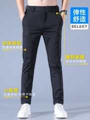 Mã B024: Quần Âu nam Ice Silk ống thẳng phong cách hàn quốc