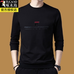 Mã A545: Áo thun dài tay nam cotton mới áo cổ tròn Plus