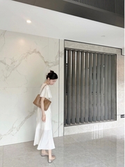 Mã B908: Đầm váy nữ tay bay nhỏ kiểu Pháp cho nữ mùa hè phong cách mới dịu dàng
