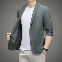 OE460: áo khoác vest nam cao cấp lụa băng Romon dành cho nam cao cấp
