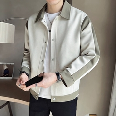 Mã A630: Áo len nam cổ tròn jacquard phong cách retro