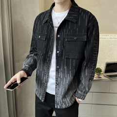 Mã B404: Áo khoác denim GAHOZ gradient dành cho namphong cách Hàn Quốc