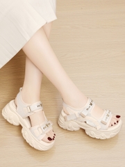 OE442: Dép sandal nữ đế dày Velcro all-match dành cho nữ giày nữ