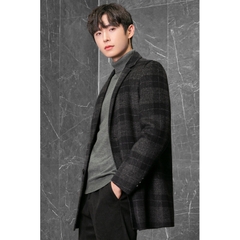 C314: Áo khoác nam hai mặt cashmere cao cấp An mùa thu đông