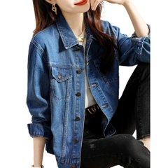 OC918: áo khoác denim ngắn thanh lịch cho nữ
