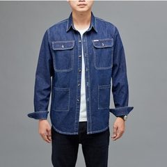 OE345: Áo sơ mi denim jean cotton nam cao cấp