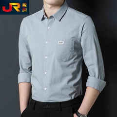 OC723: Áo Sơ Mi Nam Cotton Dài Tay CÓ TÚI Công Sở