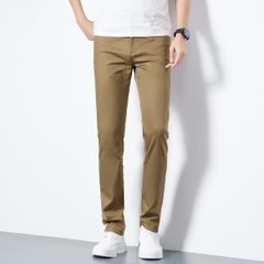 OE685: Quần jeans nam cao cấp màu trắng cotton lụa lạnh co giãn ôm vừa vặn thời trang