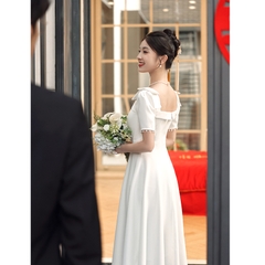 Mã C036: Váy tiệc kiểu Pháp cao cấp nhẹ nhàng sang trọng