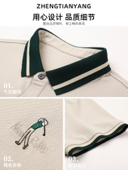 OD303: áo sơ mi nam cao cấp polo cổ phối chất cotton