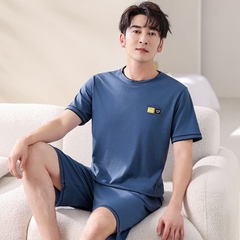 OE492: Bộ đồ ngủ cotton ngắn tay mùa hè cho nam SPNN mặc nhà cho nam SPNN