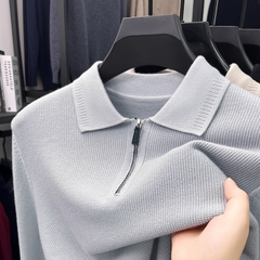 OE255: Áo len nam cao cấp màu trơn dành cho trung niên