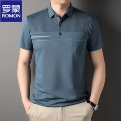 OD277: Áo thun nam Luo trung niên POLO kháng khuẩn