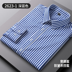 OE172: Áo sơ mi dài tay kẻ sọc cho nam mùa xuân thời trang