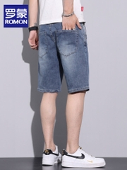 OE694: Quần short jeans nam cao cấp mùa hè quần ống đứng