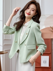 OD068: áo khoác cổ vest nữ cao cấp