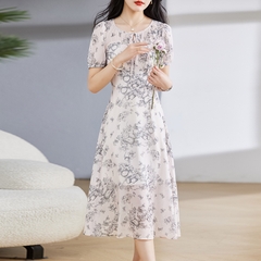 OD607: Váy in kiểu Pháp dáng ôm vừa váy nhẹ nhàng đẹp
