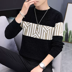 Mã A616: Áo len dệt kim họa tiết hoa mùa thu đông nam phong cách Hàn Quốc