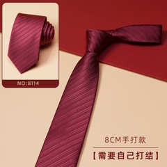 OD401: Cà vạt nam màu đỏ twill cao cấp