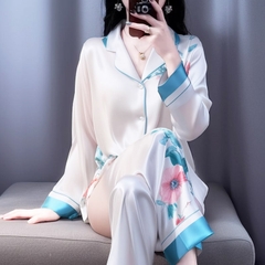 OE518: Bộ đồ ngủ nữ xuân thu hè lụa