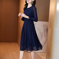 Mã B930: Đầm voan nữ mới chữ A sang trọng cao cấp