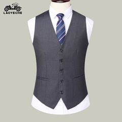 OE482: áo khoác vest cổ điển cho nam cao cấp thời trang vest cổ chữ V