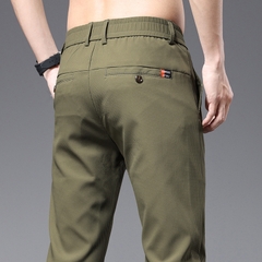 OE853: Quần dài nam vải cotton mỏng mát mẻ co dãn