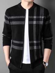 Mã A991: Áo Khoác nam cao cấp kiểu Cardigan Có Mũ