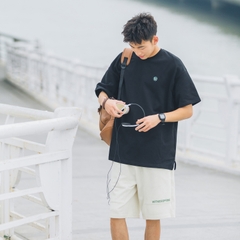 Mã C134: Áo thun nam cao cấp cotton ngắn tay thêu