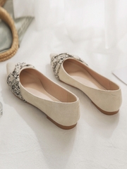 OD184: giày bệt nữ họa tiết