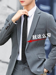 OD403: Cà vạt nam màu đen công sở chuyên nghiệp