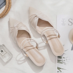 OD189: giày cao gót nữ cao cấp mũi nhọn phối