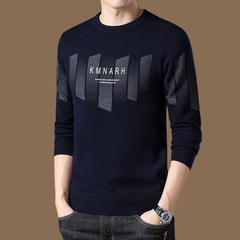 Mã B072: Áo Len Nam Cổ Tròn Áo Chui Đầu Jacquard cao cấp