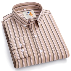 OC944: Áo sơ mi nam dài tay sọc nhiều màu vải cotton thời trang công sở