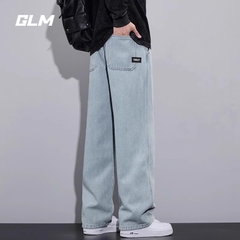 OE133: Quần jeans nam cao cấp Semir Group GLM quần ống rộng ống đứng