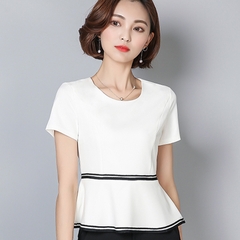 OD128: áo sơ mi nữ eo phối cao cấp