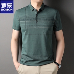 OD277: Áo thun nam Luo trung niên POLO kháng khuẩn