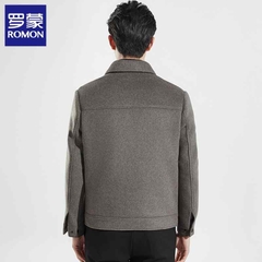 OC460: áo khoác nam cao cấp 2 mặt dạ lông cừu
