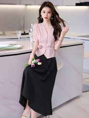 OD576: set áo váy cao cấp công sở thời trang đi làm đi chơi