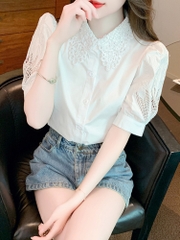OD019: áo sơ mi nữ thiết kế tay phồng cao cấp