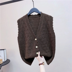OD480: Áo Vest Nữ Áo Dệt Kim Cardigan