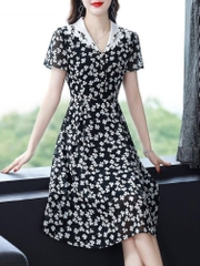 OD481: đầm cao cấp họa tiết thanh lịch