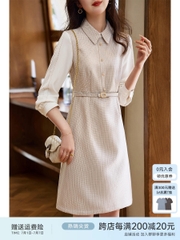 Mã B881: đầm váy công sở thiết kế cao cấp cổ polo thanh lịch sang trọng