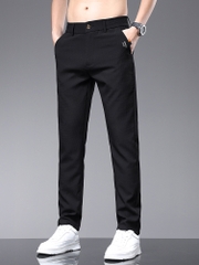 OE853: Quần dài nam vải cotton mỏng mát mẻ co dãn