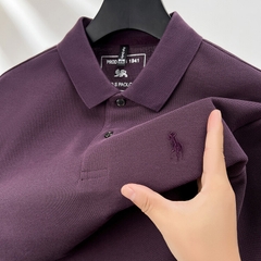 OE261: Áo thun polo dài tay nam cao cấp atn trung niên chất liệu cotton