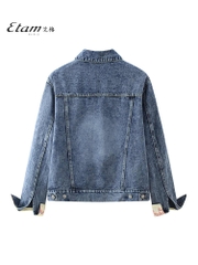 OC092: Áo khoác denim Egger Etam nữ mới thiết